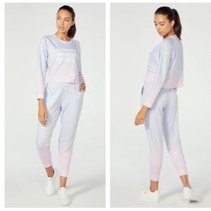 Wildfox Shore Ombre Pullover and Jogger Set